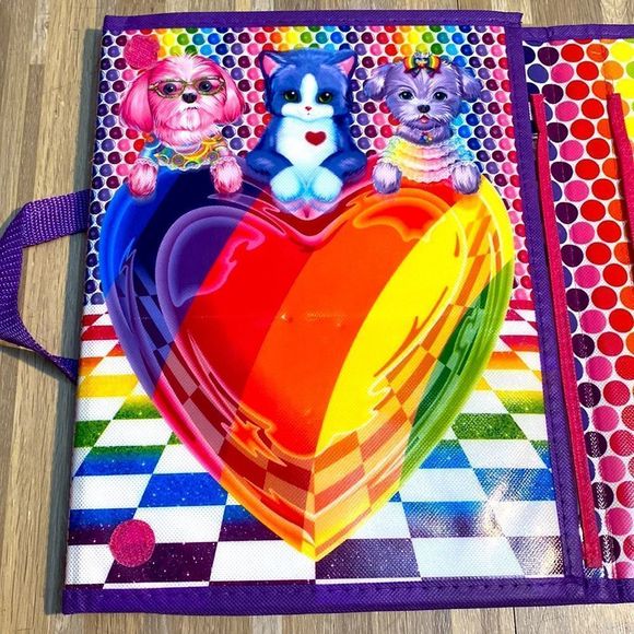 Lisa Frank portfolio folder makeup appointment make up setting  book organizer - Picture 3 of 7